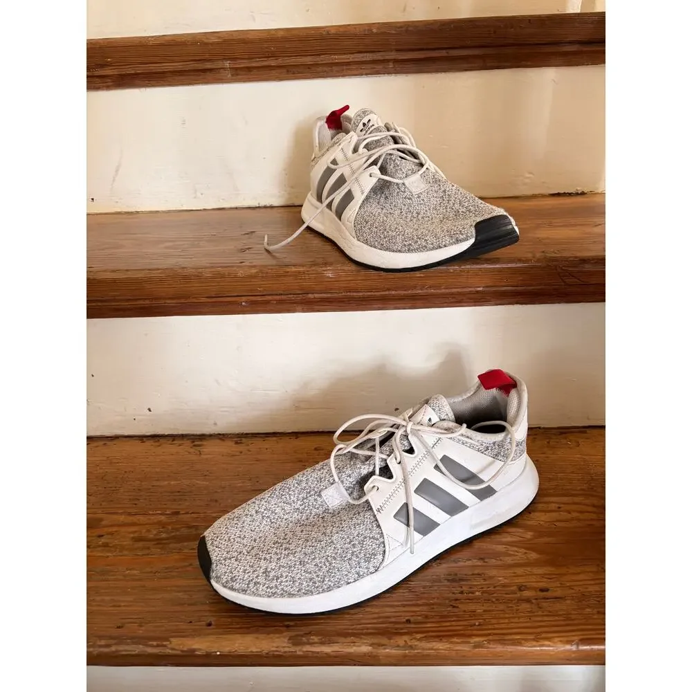 adidas X_ PLR Knit White & Grey Shoes sz 10.5
